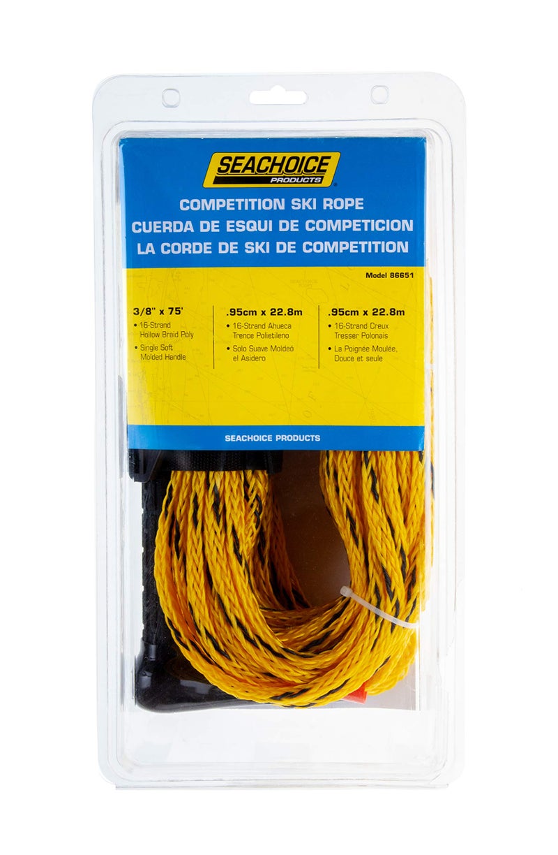 Seachoice Water Ski Rope, 75 Ft. Long, 12 in. Handle w/Textured Rubber Grip - Image 5